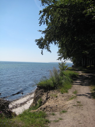 fietsen langs de Deense kust