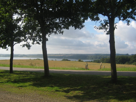 Uitzicht over de Tystrup Sø, even voorbij Suserup Uitzicht over de Tystrup Sø, even voorbij Suserup