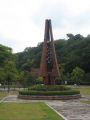 A belfry in the park near the castle