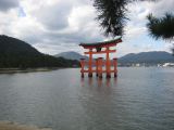 The most photographed object in Japan, the torii of the Itsukushima-jinja Shrine. This is on the island of Miyajima, off the coast of Hiroshima