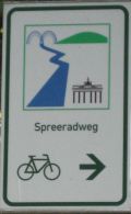 routebordje spreeradweg