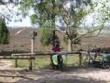 We leave our bikes for a moment and  walk along the path to the viewpoint