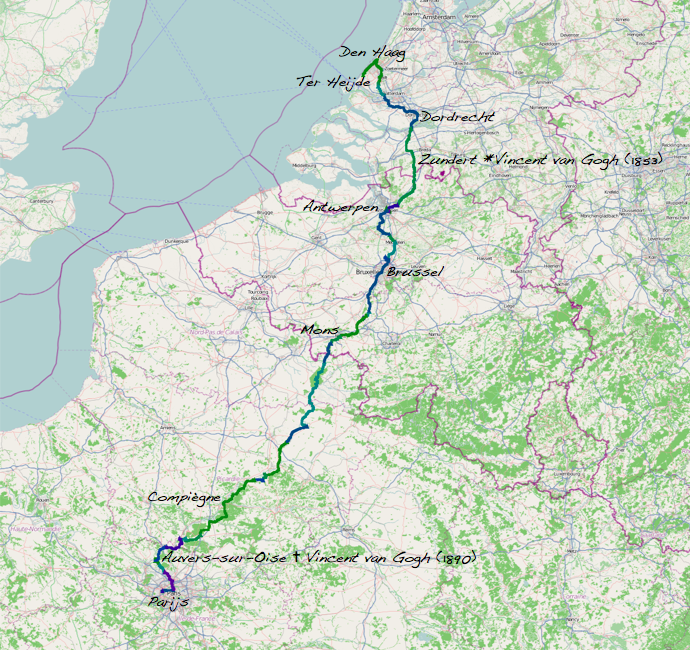 Van Gogh route Van Gogh route