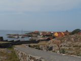 Zicht op de haven en het dorpje op Christiansø